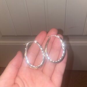 Silver earrings